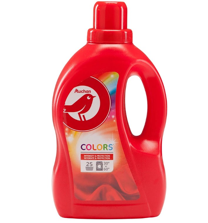 Гель для прання AUCHAN Color, для кольорової білизни, автомат, 1,5л
